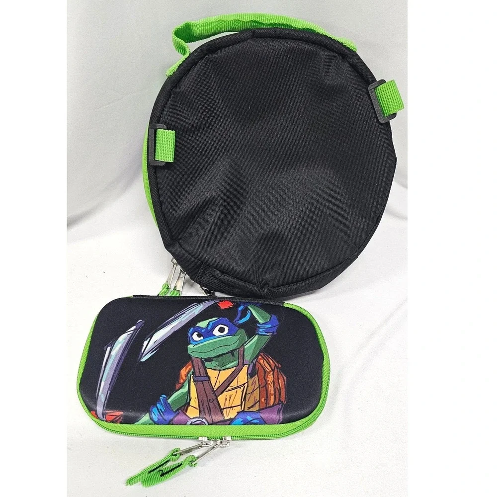 TMNT Sewer Squad Insulated Lunch Bag and Accessory Case Set Nickelodeon 2024